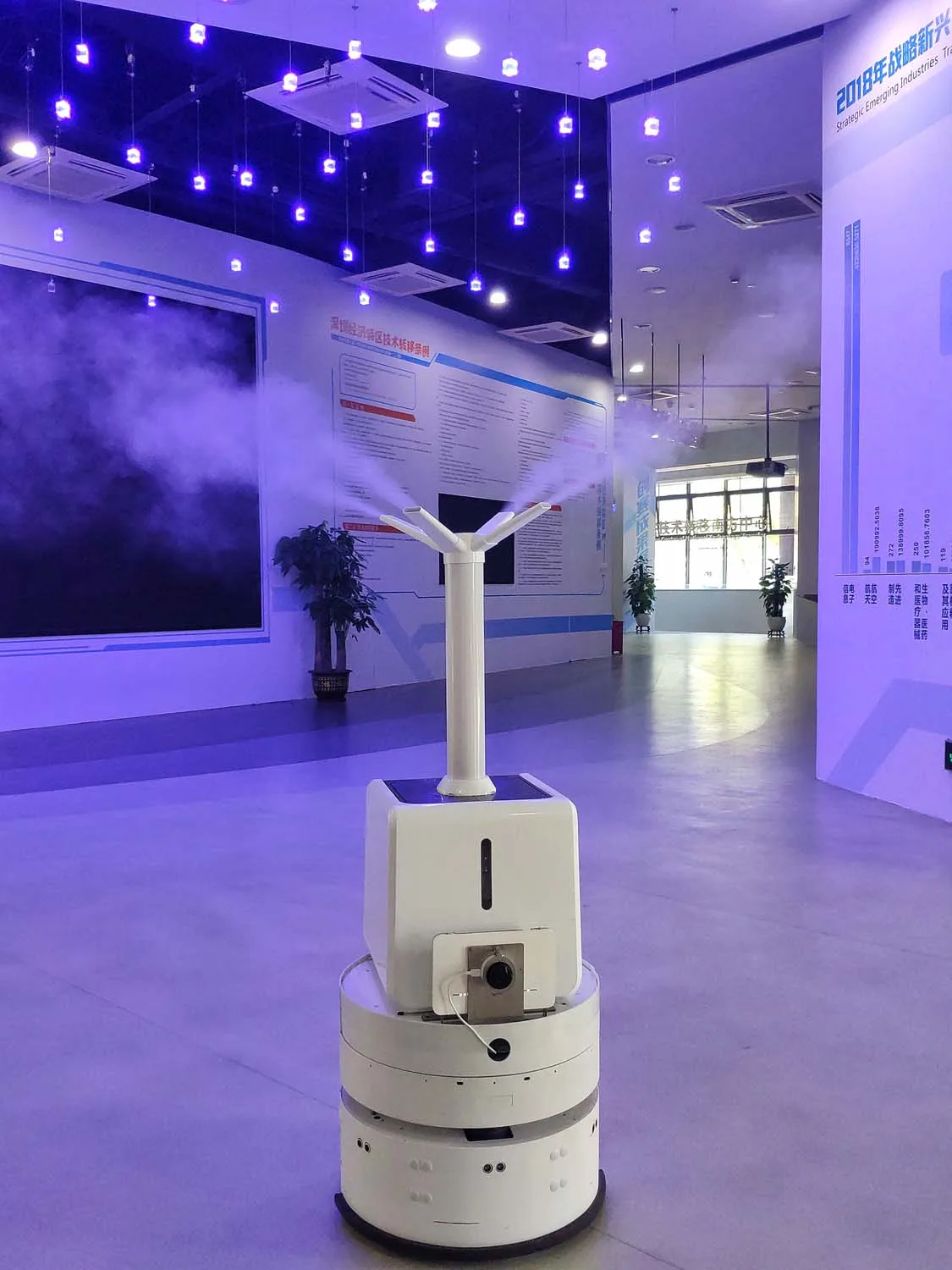 Robot de Désinfection à Vision IA