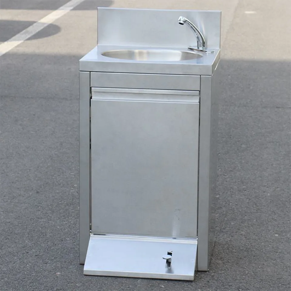 JTSCG-5040 Knee-Operated Hand Wash Sink for Commercial Kitchens and Utility Rooms