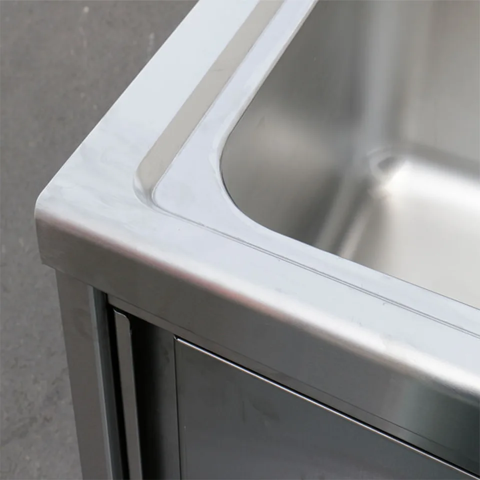 DSGSDXSC-7070 European-Style Single Sink with Cabinet for Commercial Kitchens