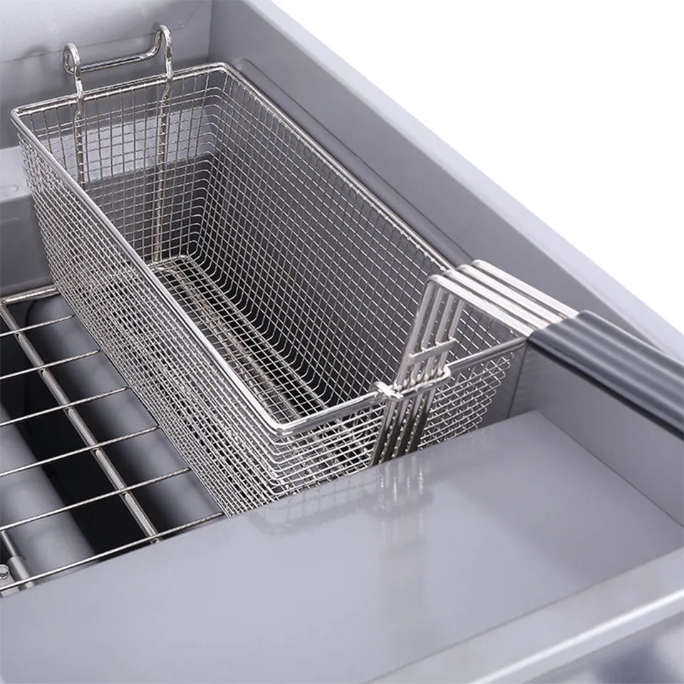 Professional Gas Fryer KB-F4 20L Dual Basket For Restaurants and Catering