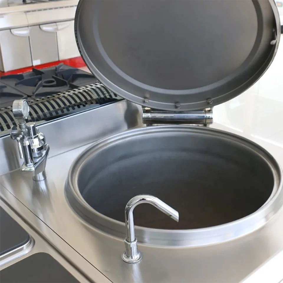 Professional Gas Boiling Pot 120L High Volume Soup and Stock Cooking
