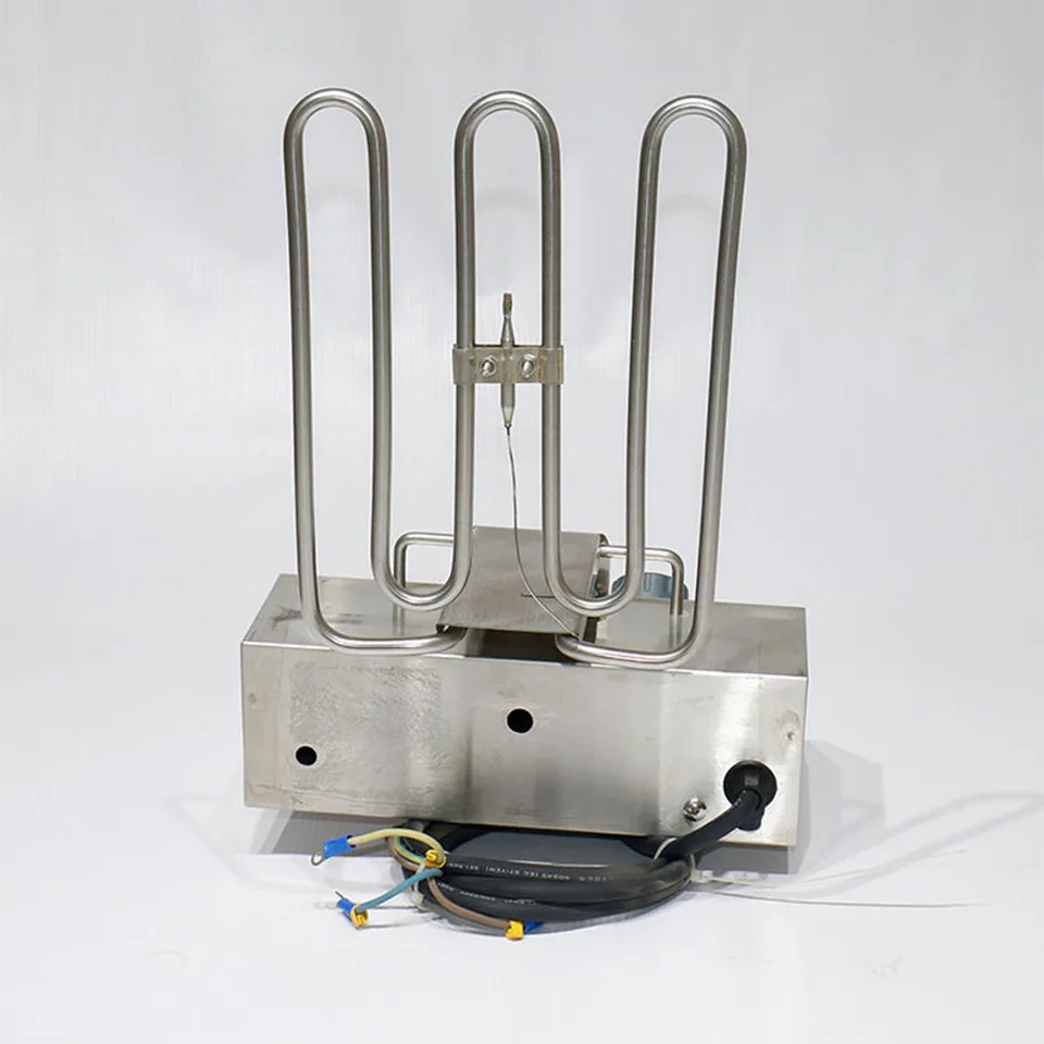 Digital Commercial Fryer 4kW Dual Tank Adjustable Temperature