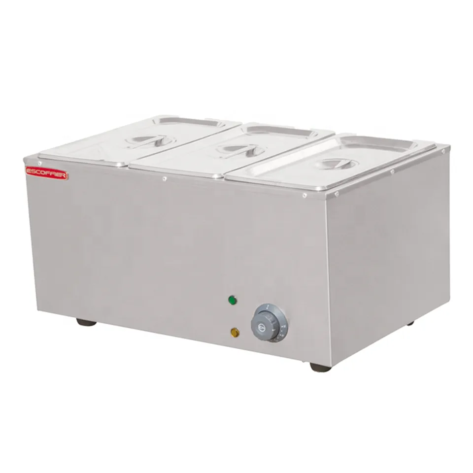 D-DT-3 Electric 3-Tray Food Warmer Countertop Steam Table