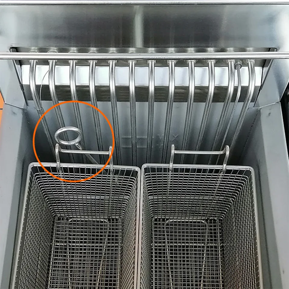 E-DZE-400G Electric Fryer 18kW Floor Standing 35L High Capacity