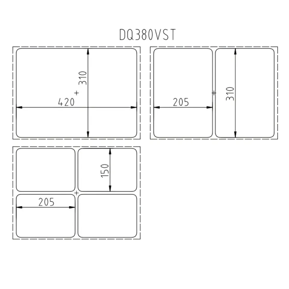 DQ380VST Manual Vacuum Skin Packaging Machine 370mm Film Width