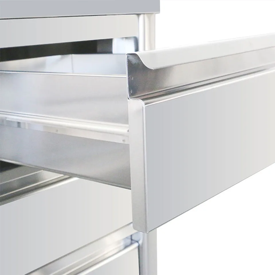 Stainless Steel Drawer Center Island Worktable for Commercial Kitchens