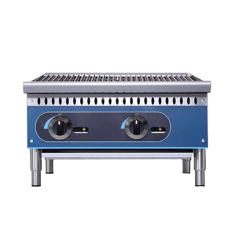 Grelha a Gás Vertical Série KB-CB 10-41kW Combustível Duplo em Aço Inoxidável Comercial
