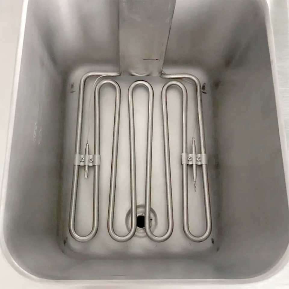 E-DZ-12L-2 Dual Tank Electric Fryer 3.25kW 220-240V Tabletop