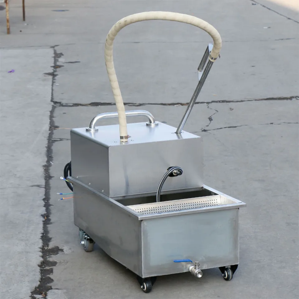 E-LYC-2 Stainless Steel Fryer Oil Filter Cart OEM Support Available