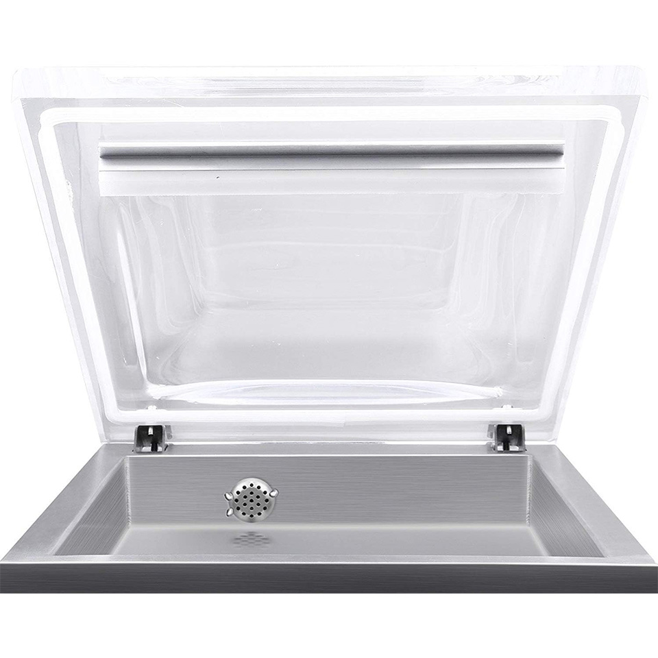 Envasadora al vacío de sobremesa 260 mm de acero inoxidable compacta para alimentos