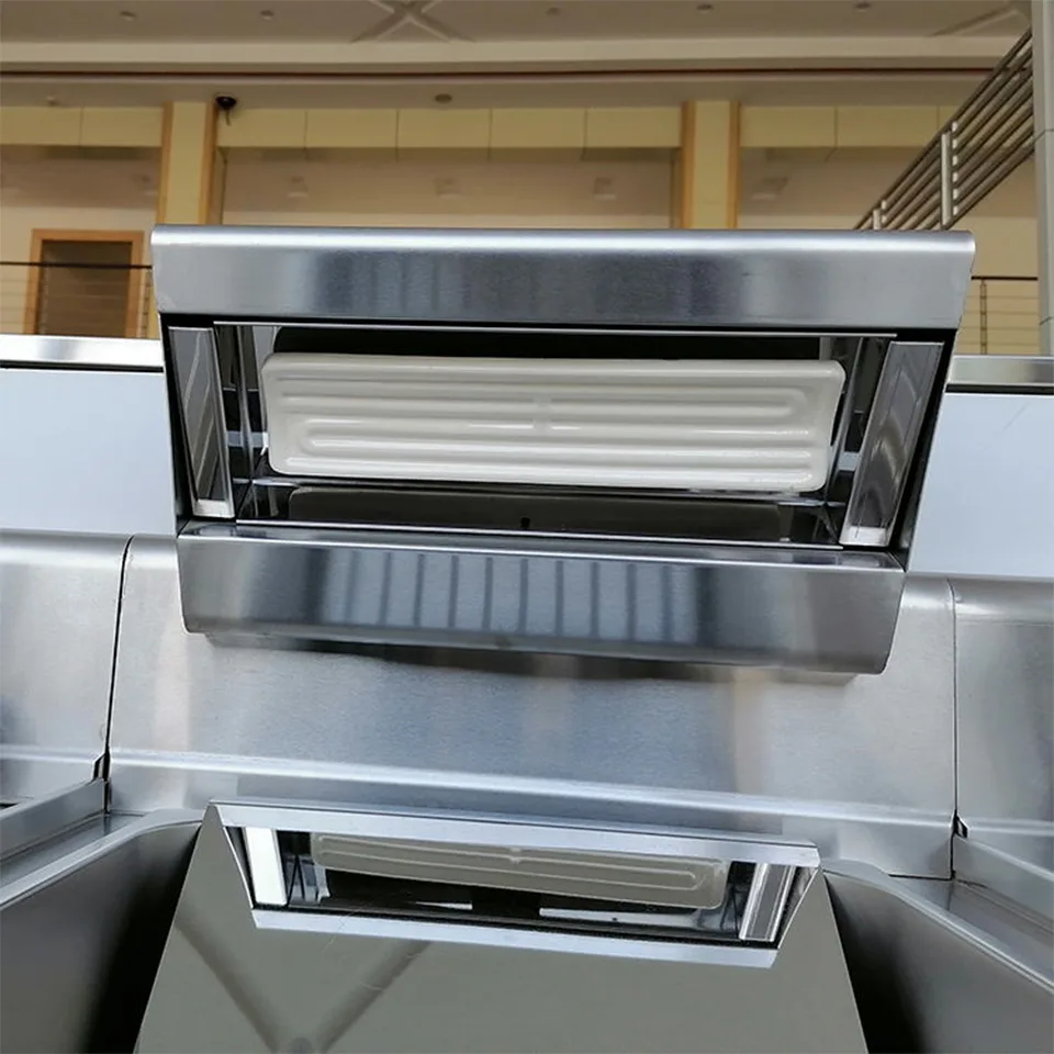 Electric Fry Holding Warmer with Dual Lamps for Fast Food and Snack Bars