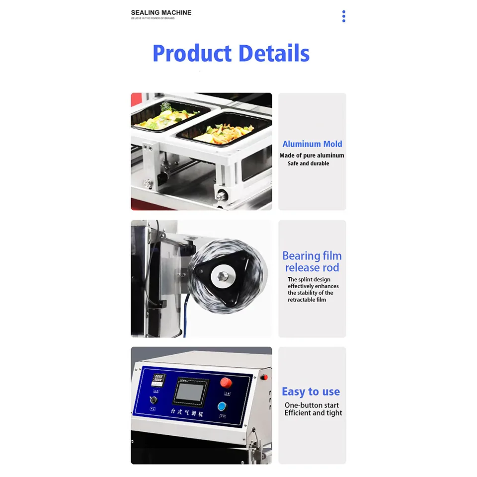 DQ370T-E Tabletop MAP Packaging Machine Modified Atmosphere Sealer