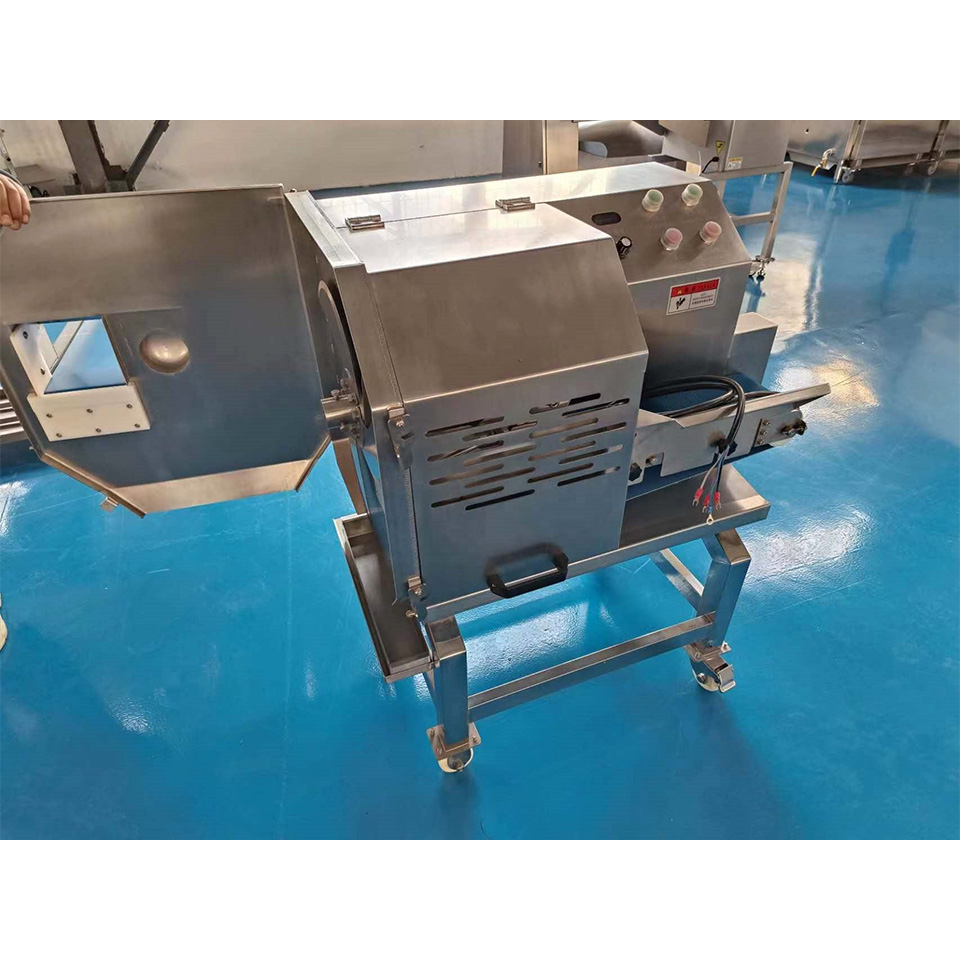 Commercial Meat Slicer Adjustable Slice Thickness Industrial Stainless Steel Conveyor