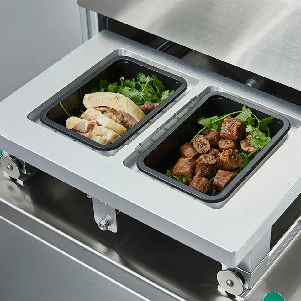 DQ305L-V Vertical MAP Vacuum Packaging Machine with 280mm Film