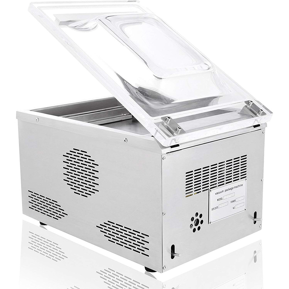 Envasadora al vacío de sobremesa 260 mm de acero inoxidable compacta para alimentos