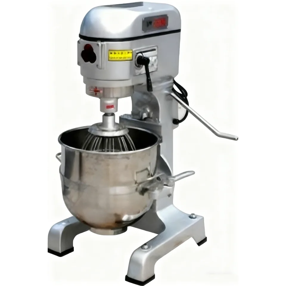 Batteur de boulangerie professionnel sur socle, capacités multiples 20-80L