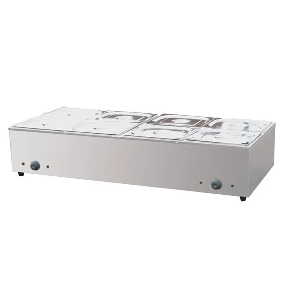 E-DT-600 Baño María Buffet Calentador de Sopa Caliente de Acero Inoxidable