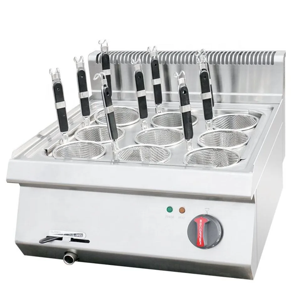 E-RQM-600X Commercial Gas Noodle Cooker Stainless Steel 600mm