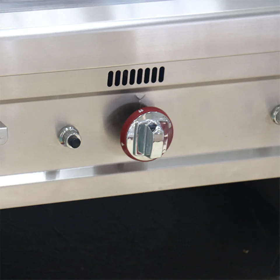 E-RQP Series Floor Standing Gas Griddle 16mm Thick Plate for Restaurants