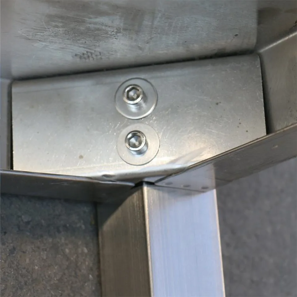 Stainless Steel Two-Layer Work Table with Backsplash for Professional Kitchens