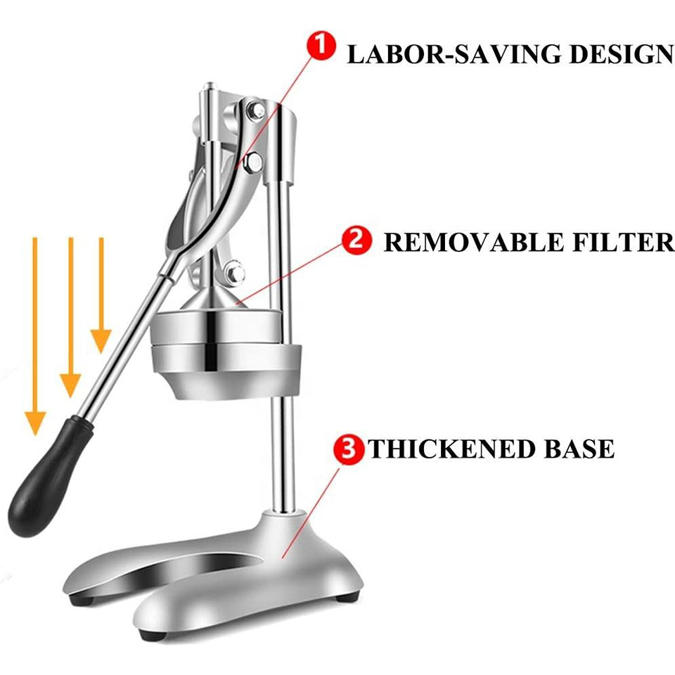 Presse-agrumes multifonction en acier inoxydable et plastique, compact, extracteur de jus pour cuisine domestique