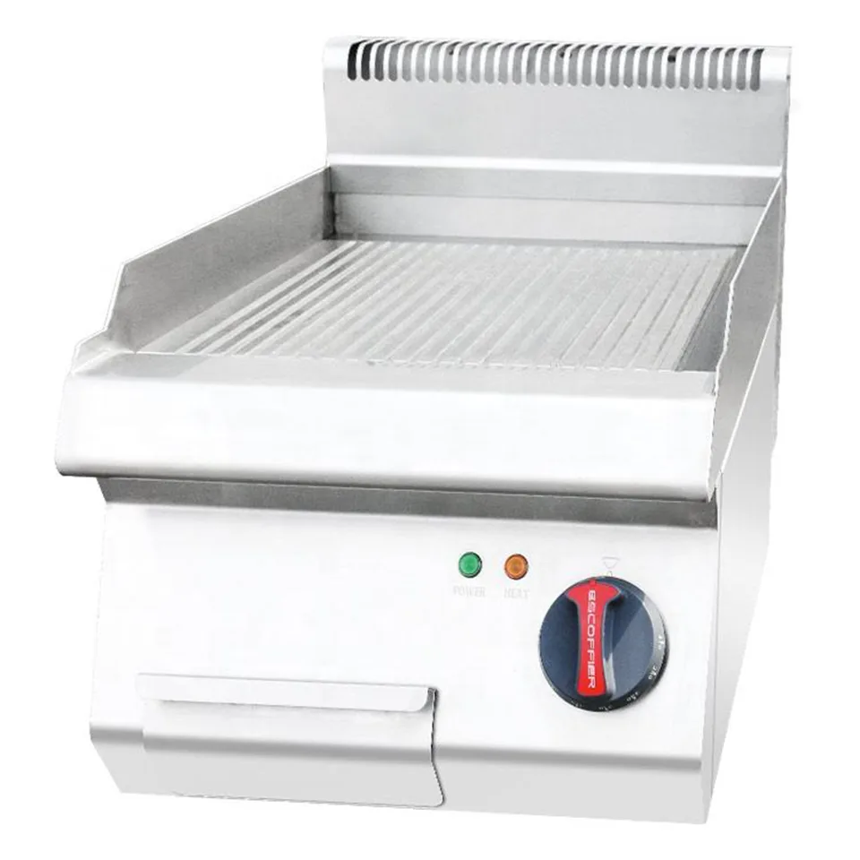 Electric Griddle and Grill E-DP-600XS 11 kW Dual Surface Countertop Cooker