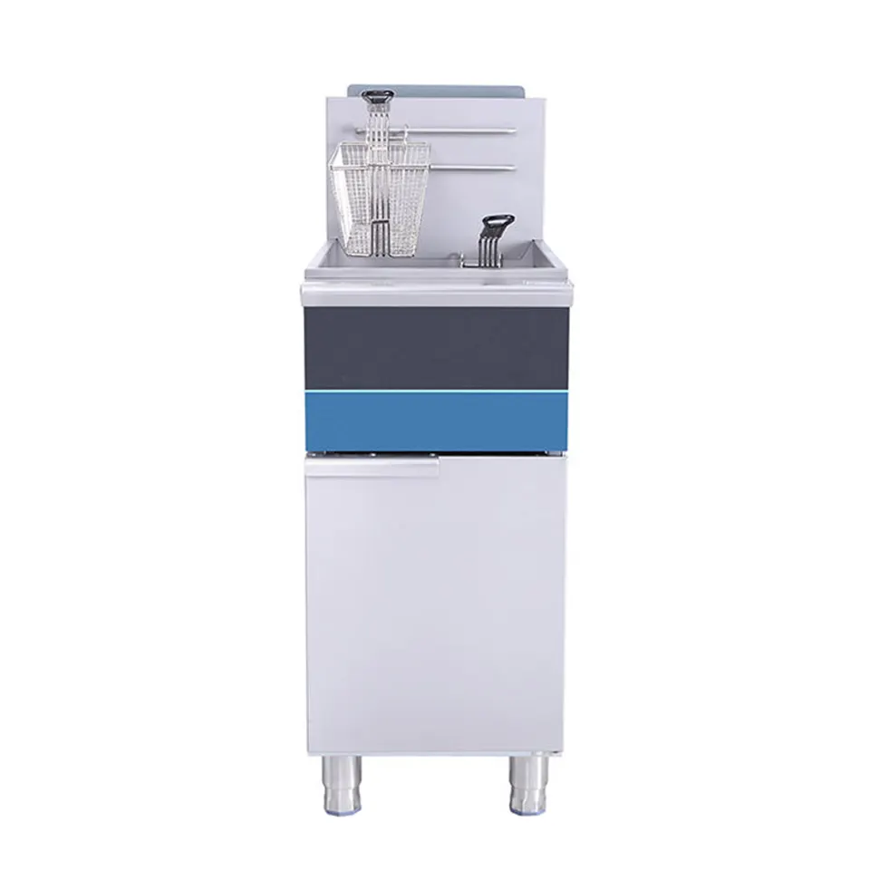 Penggoreng Gas KB-F5-BJC Kapasiti 30L 44kW Keluli Tahan Karat Penggunaan Profesional