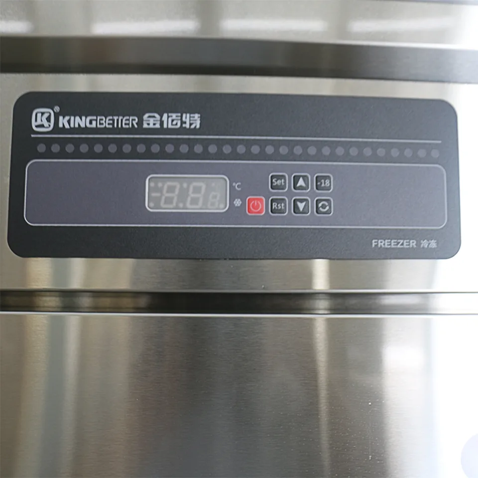 Large Capacity Double-Door Upright Refrigerator Freezer for Restaurants and Hotels