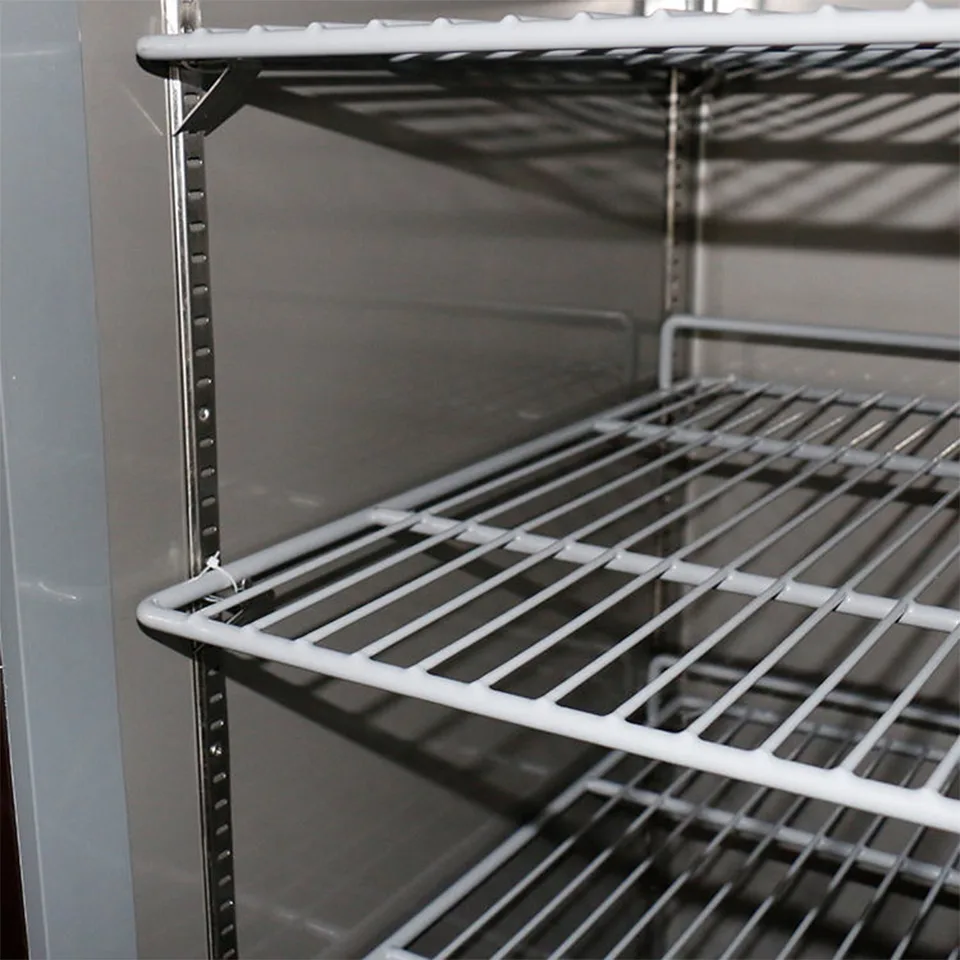 Single Door Commercial Upright Freezer 461L Stainless Steel for Catering Kitchen