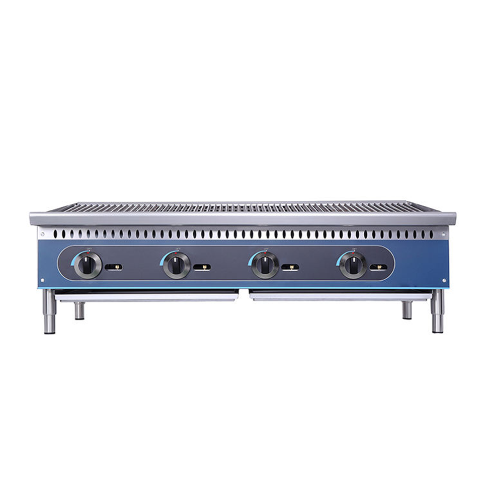Grelha a Gás Vertical Série KB-CB 10-41kW Combustível Duplo em Aço Inoxidável Comercial
