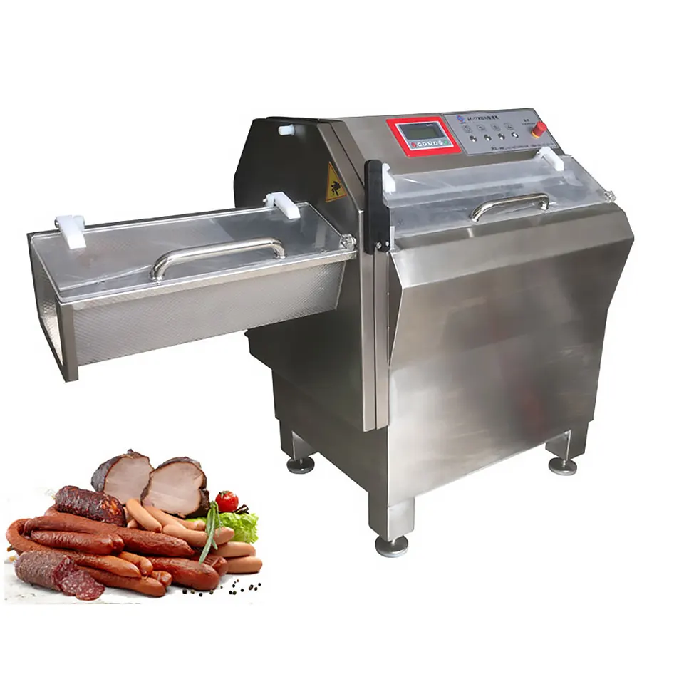 DQP-17K Mesin Pemotong Daging Keluli Tahan Karat 304 Boleh Laras 1-32mm Penghiris Komersial