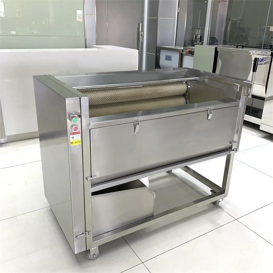 Máquina Comercial de Descascar Legumes DXC-1000 300-400kg/h em Aço Inoxidável