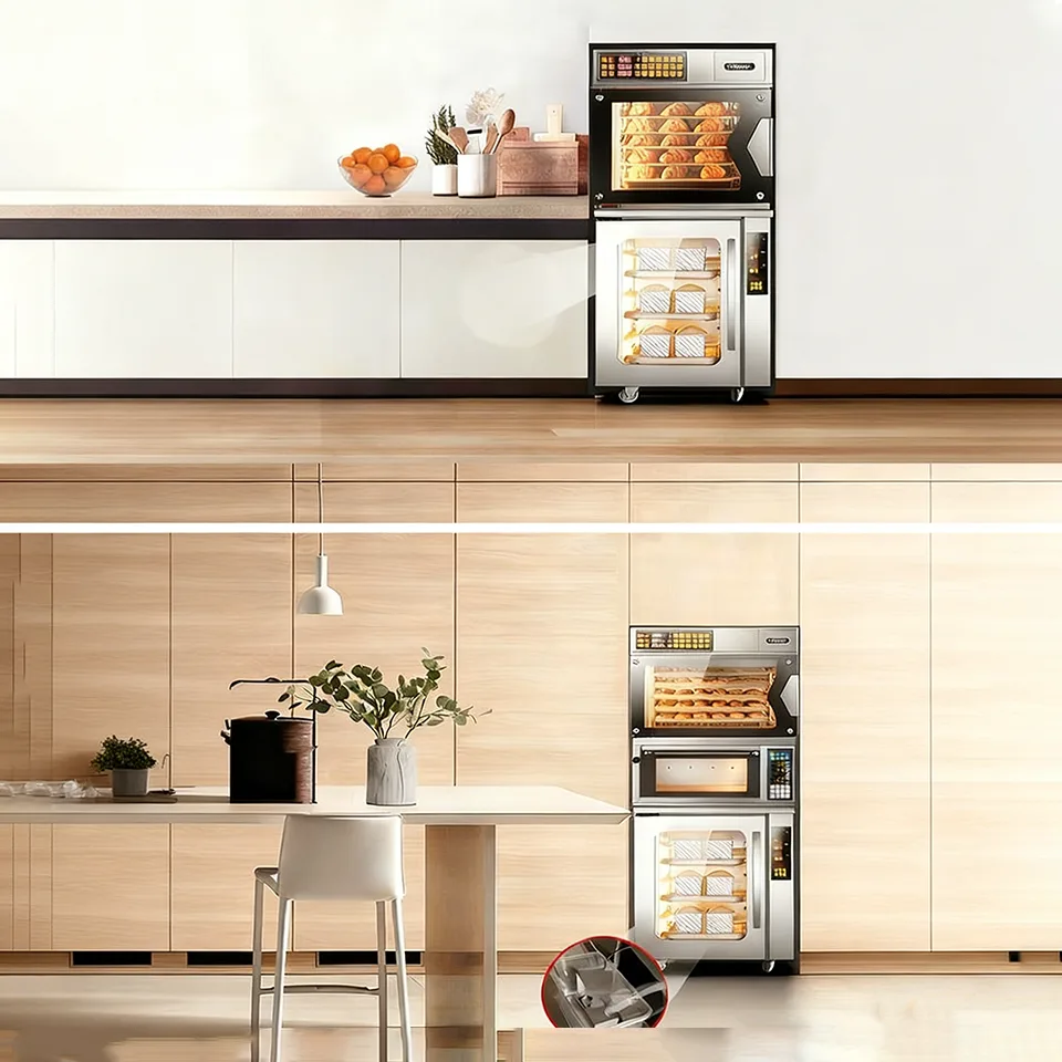 Fermentadora vertical de masa 150L con control electrónico de temperatura y niebla por aspersión