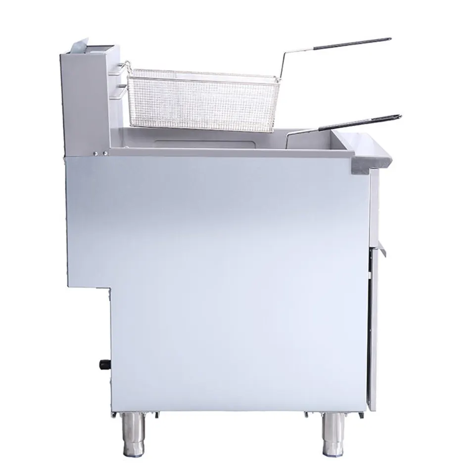 Penggoreng Gas KB-F5-BJC Kapasiti 30L 44kW Keluli Tahan Karat Penggunaan Profesional