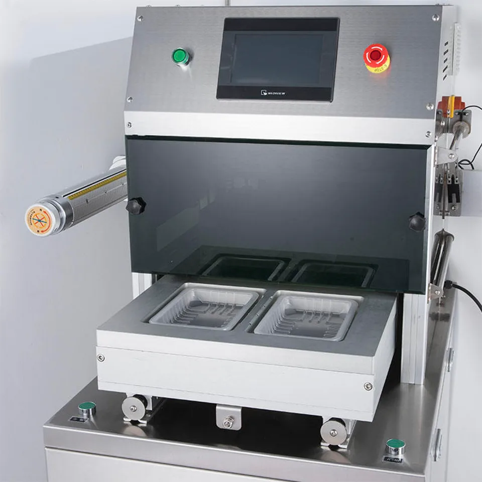 DQ320L-E Vertical MAP Packaging Machine Gas Flush Sealer 5-6 Cycles/Min