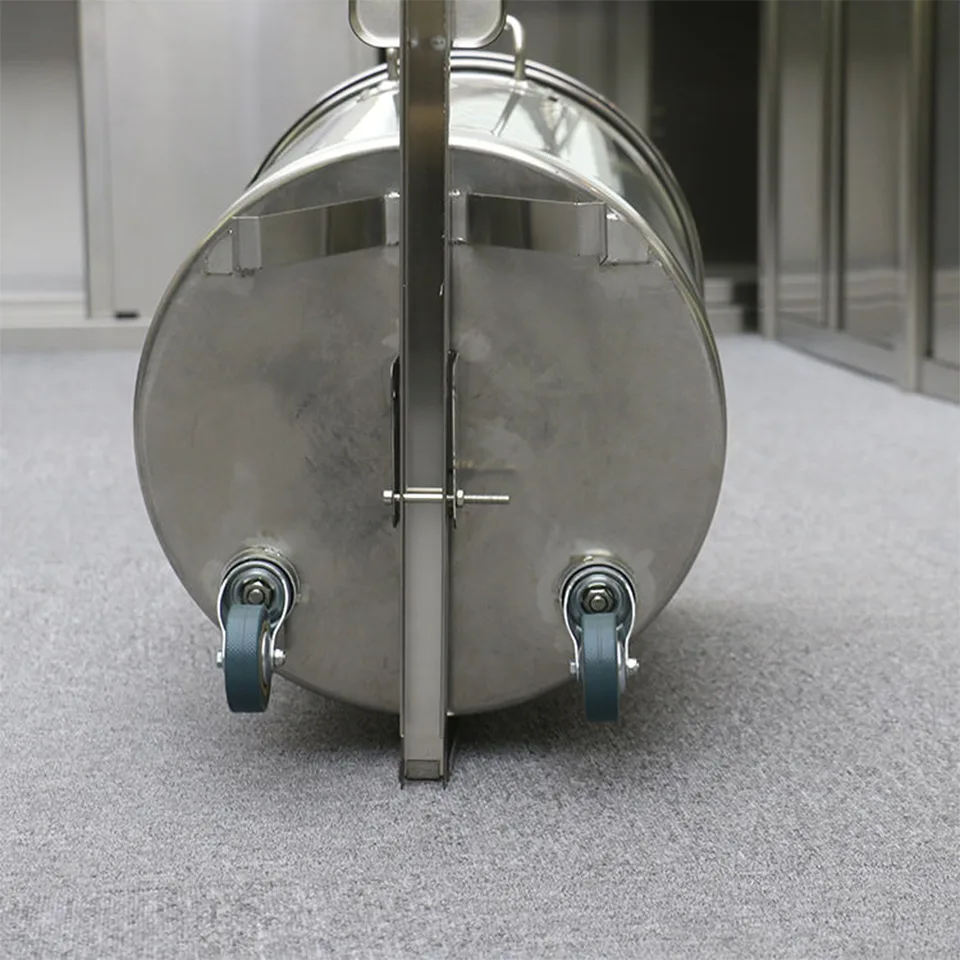 Stainless Steel Wheeled Waste Bin 50 to 100L LJT Series for Professional Kitchens