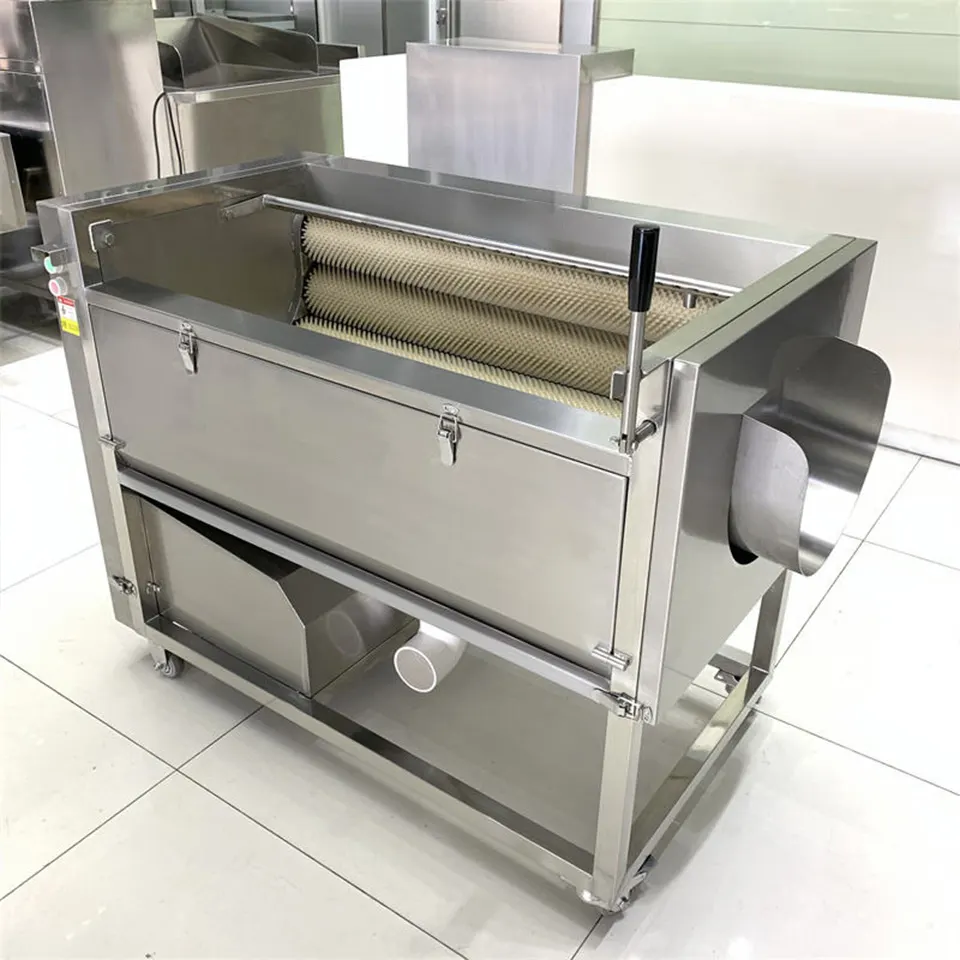 Máquina Comercial de Descascar Legumes DXC-1000 300-400kg/h em Aço Inoxidável