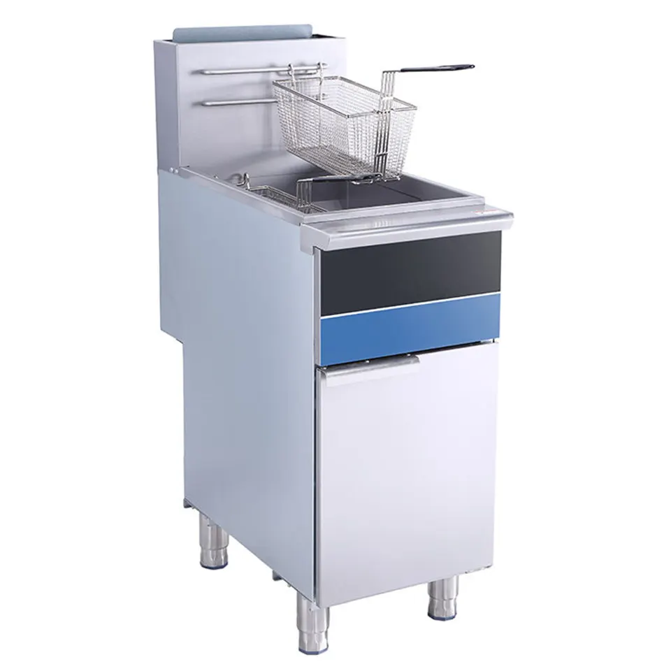 Penggoreng Gas Profesional KB-F4 20L Dual Bakul Untuk Restoran dan Katering