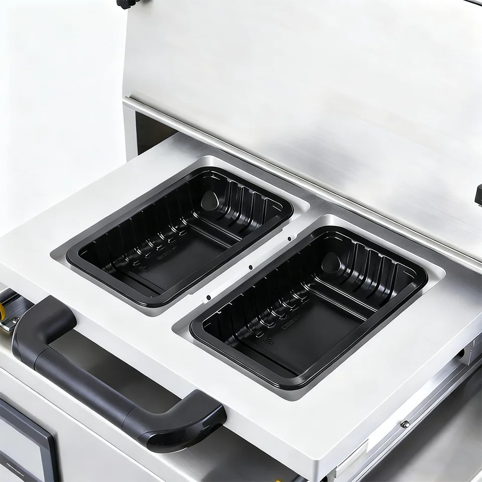 DQ400T-VS Desktop Vacuum Skin Packaging Machine 180–320 Trays/Hour Stainless Steel