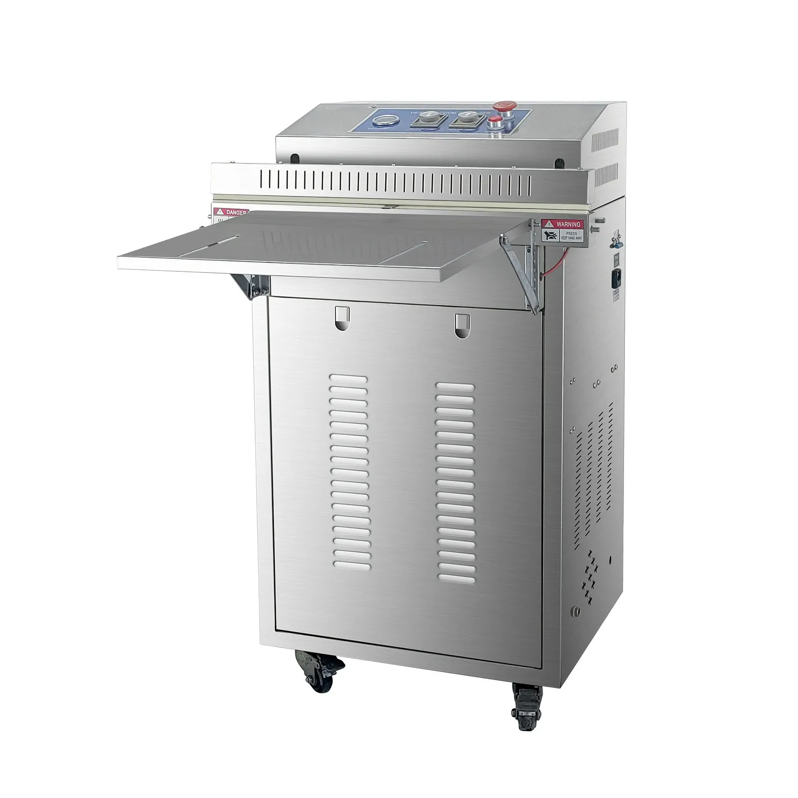 Seladora a Vácuo Externa 600mm 900W Industrial Aço Inoxidável Máquina de Embalagem