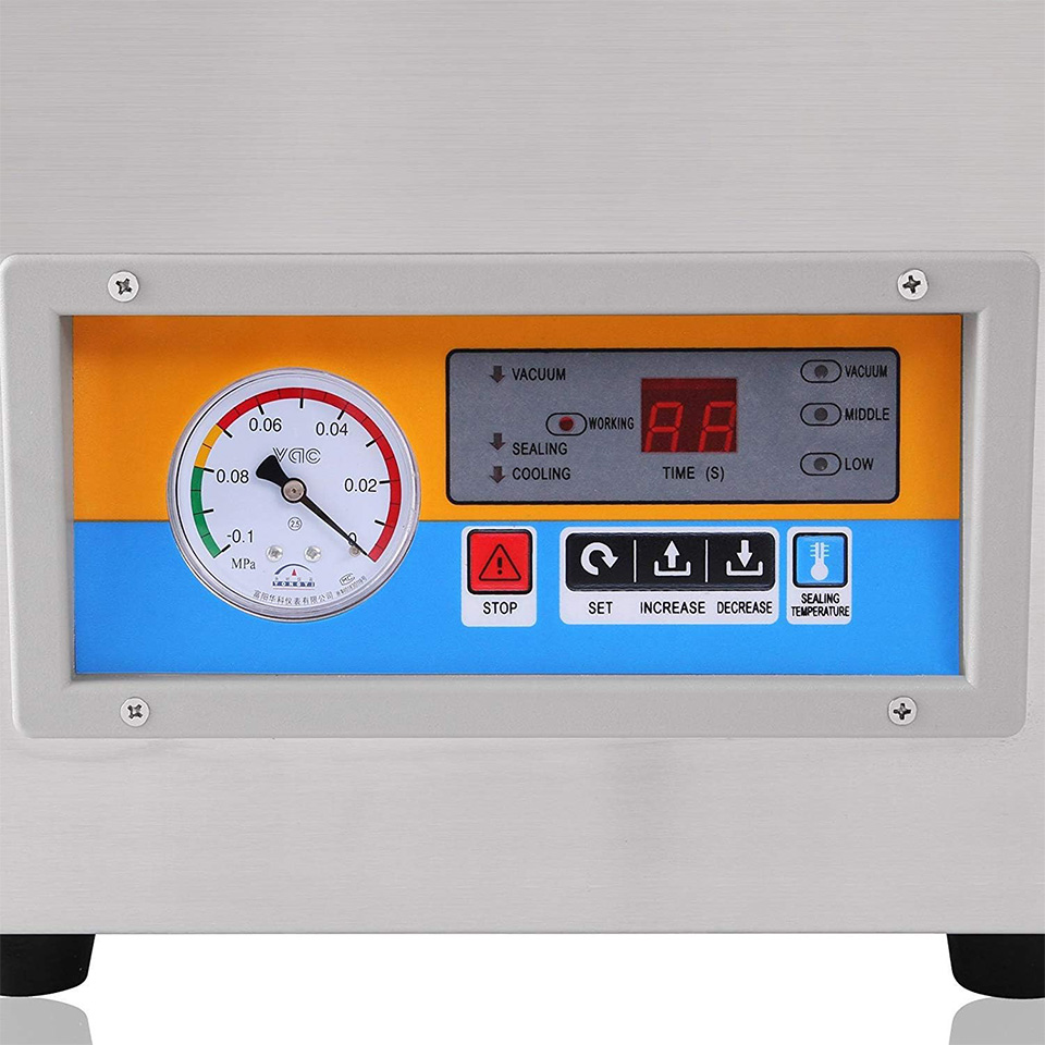 Envasadora al vacío de sobremesa 260 mm de acero inoxidable compacta para alimentos