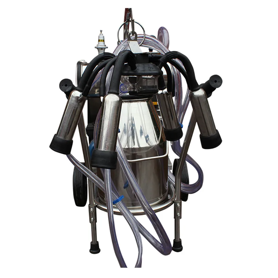 Vacuum Milking Machine Single or Double Bucket for Dairy Farms 10-24 Cows Per Hour