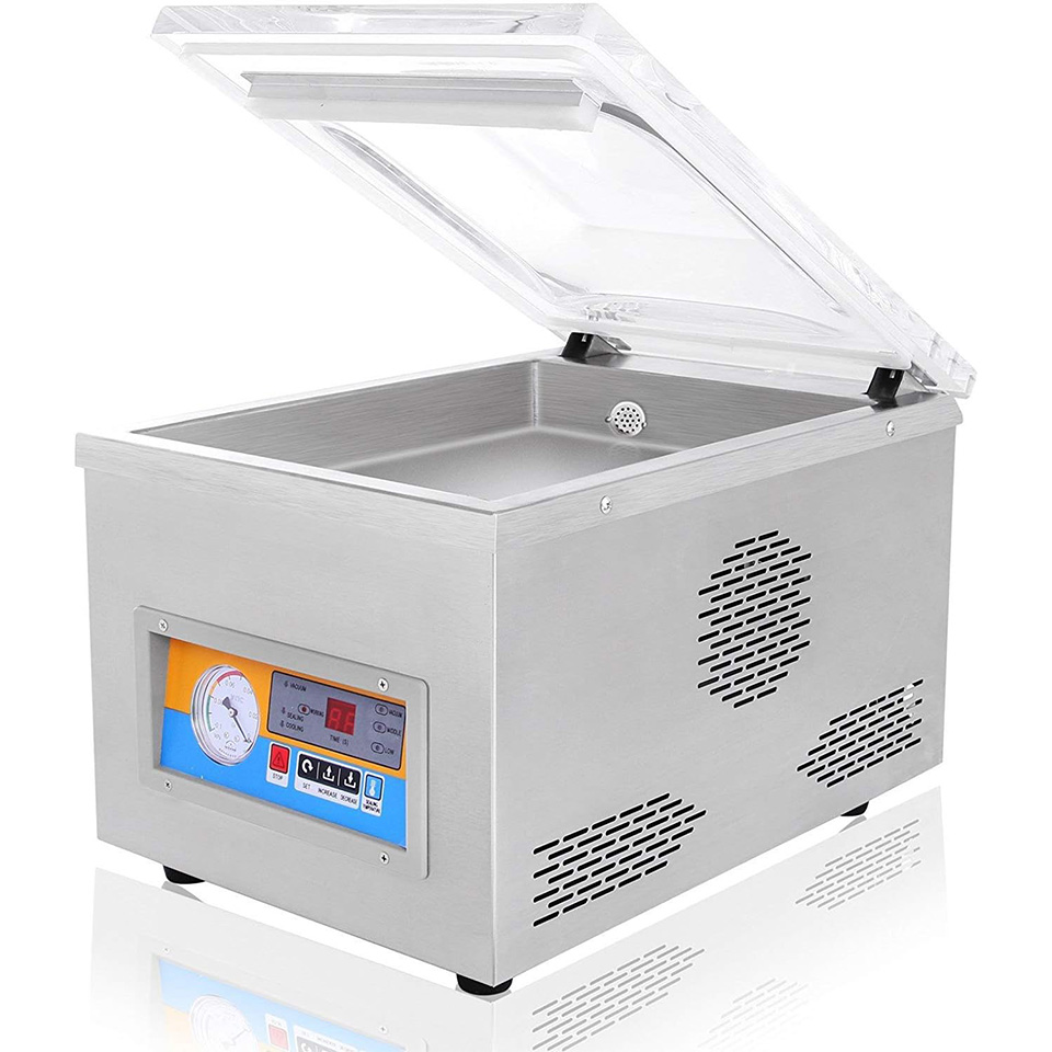 Envasadora al vacío de sobremesa 260 mm de acero inoxidable compacta para alimentos