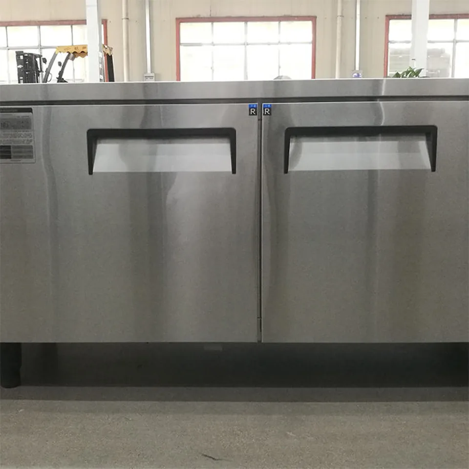 Commercial Double Door Upright Refrigerator Freezer 348L for Restaurant Kitchen