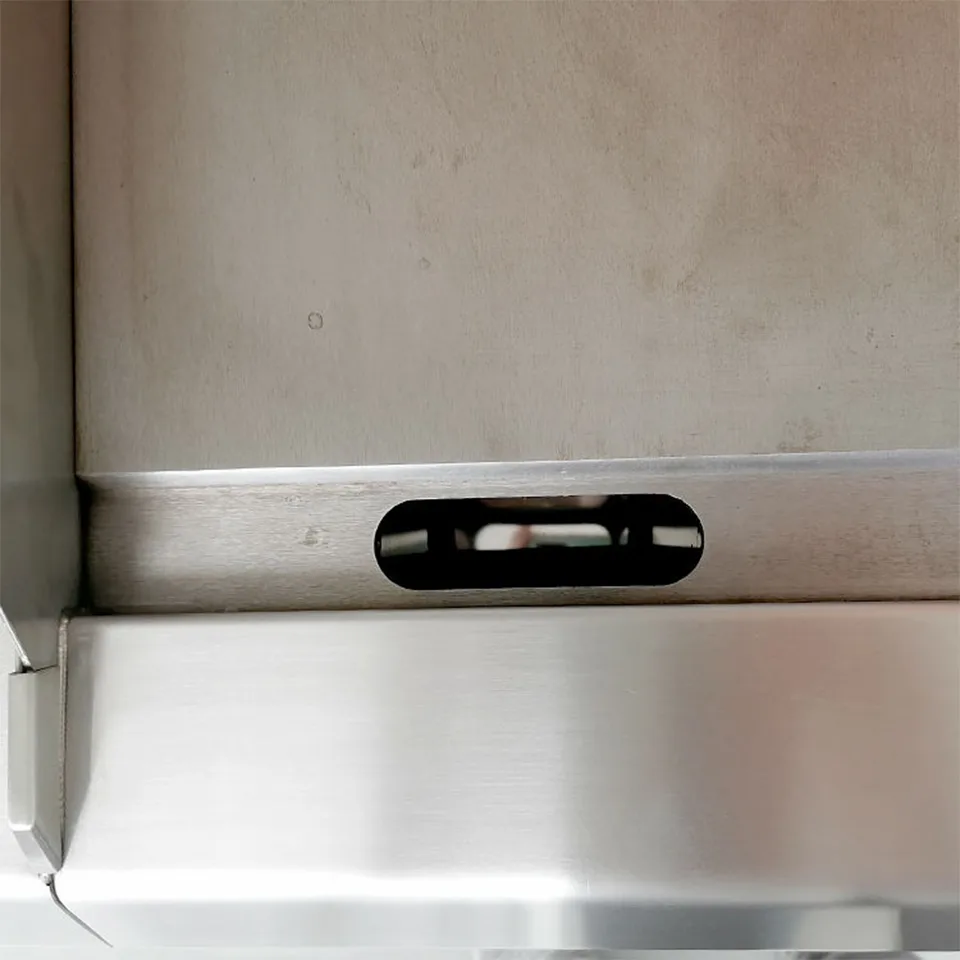 E-RQP-600X 8.5 kW Gas Griddle Compact Stainless Steel for Food Trucks