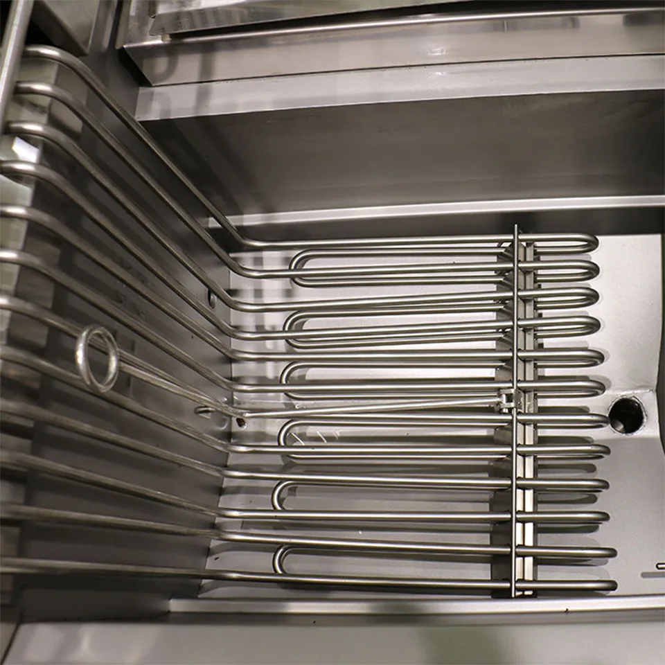 E-DZ-800G Electric Fryer Dual Tank 4 Baskets