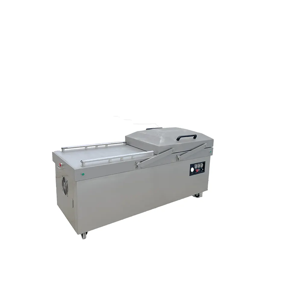 Máquina de envasado al vacío de doble cámara de alta gama DZ-850/2SA-G con 2 barras de sellado