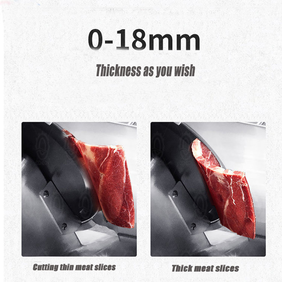 HY-102 Hot Pot Lamb Roll Slicer Adjustable Slice Thickness Stainless Steel