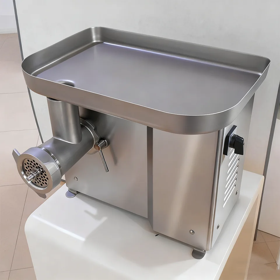 Commercial Tabletop Meat Grinder 100–300kg/h 1100W 220V Stainless Steel 4 Plates