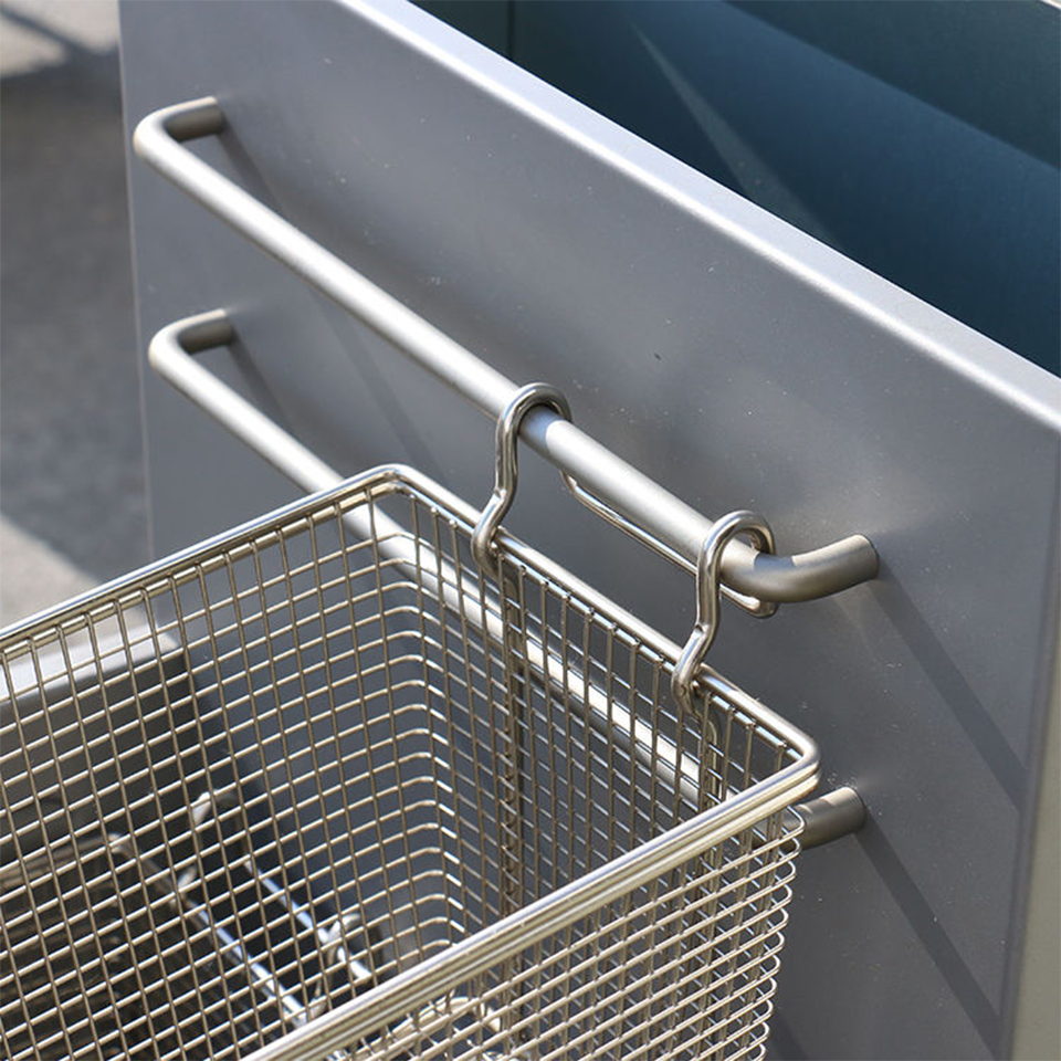 FGF400 Four Tube Gas Fryer 20L Stainless Steel High Efficiency